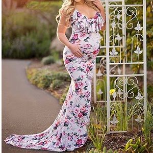 Floral Maternity Gown